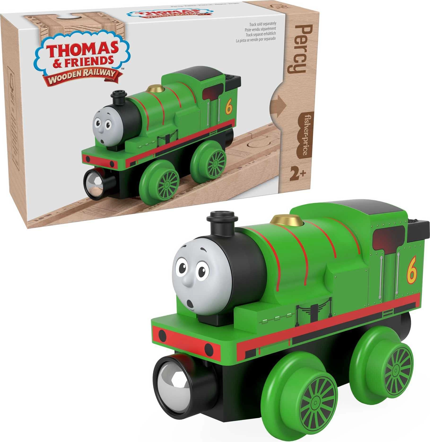 Thomas & Friends Percy Wooden Railway Train Engine - 2+ Years