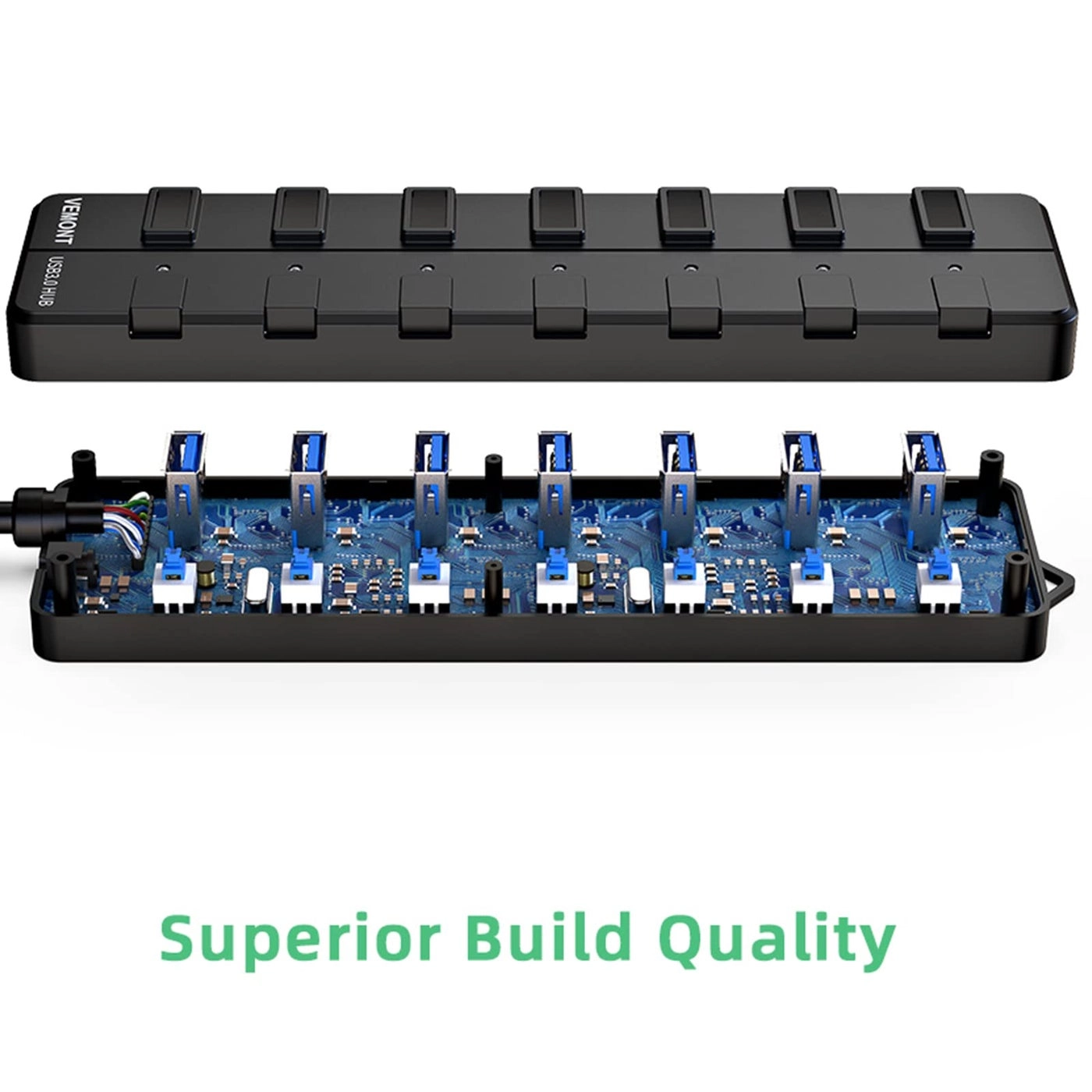 USB hub - 7-Port USB 3.0 5V2A Power Adapter