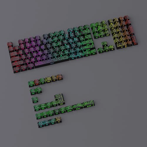 Contour Lines Keycaps