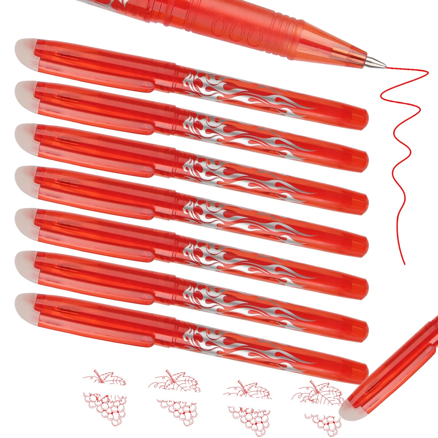 motiback Erasable Gel Pens - 7PCS 0.5mm