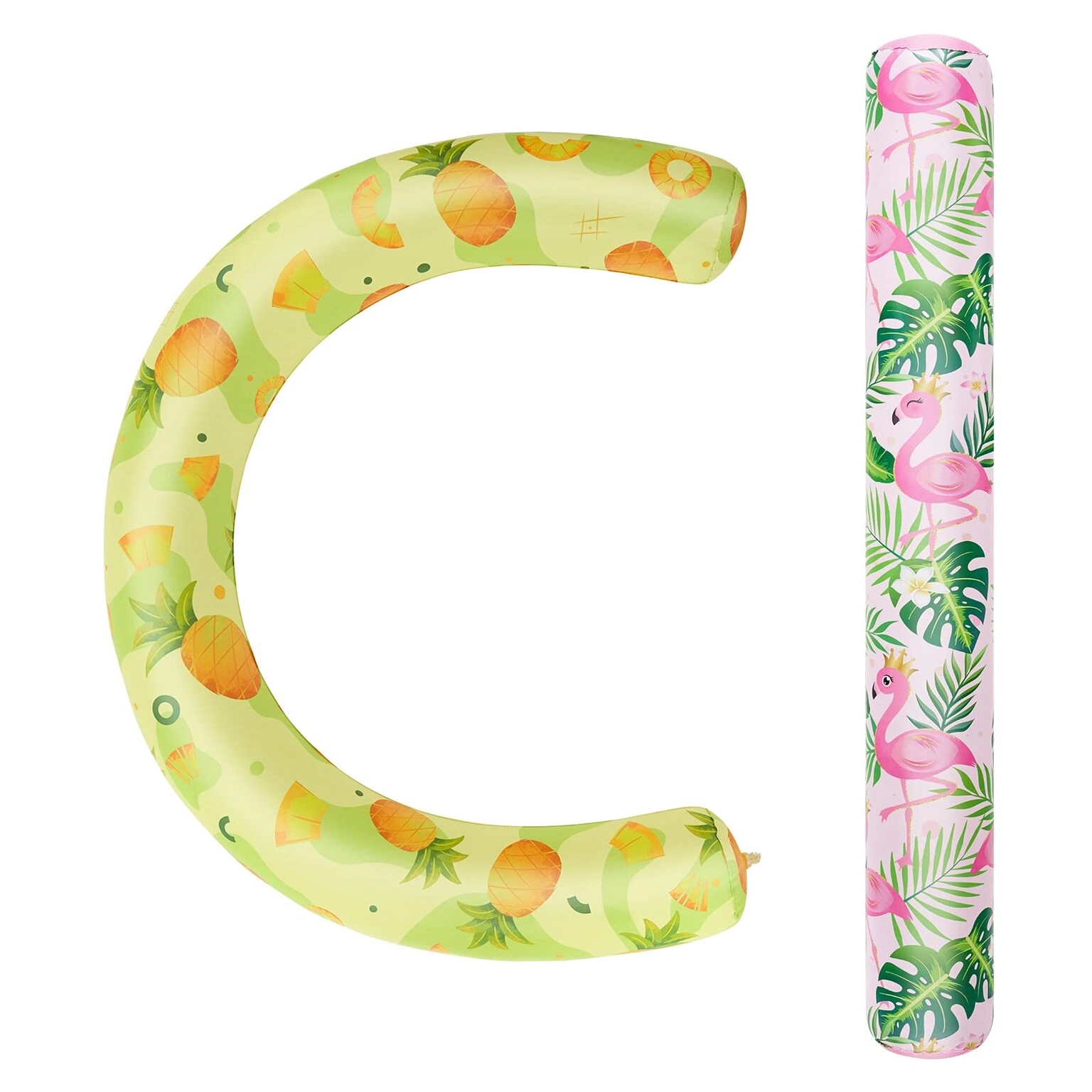 Wernnsai Curved Pool Noodle - 51 x 6.3 Inch + Pool Noodle - 45.3 x 29.5 x 6.3 Inch
