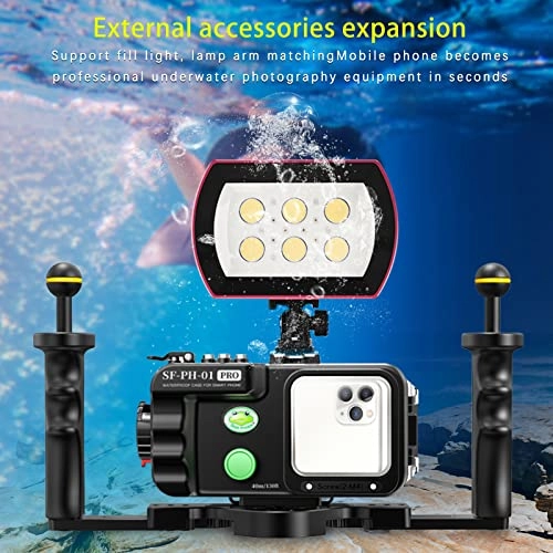 Waterproof Phone Housing - 40m/132ft IPX8 Wide-Angle Lens