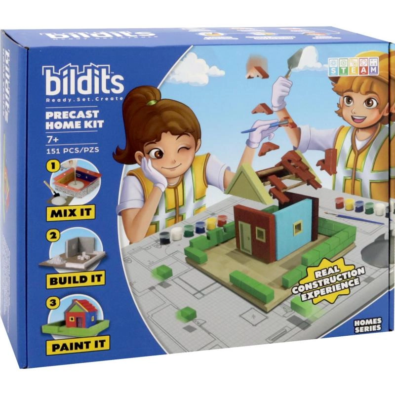 Bildits Precast Home Kit - 7 Years and Above Clay/Plastic/Wood