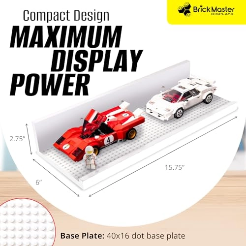 Building Brick Display Shelves - Wood Plastic