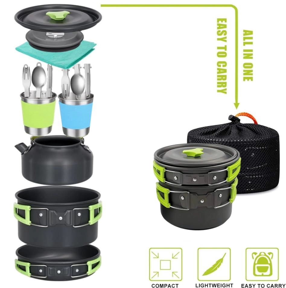 Mess Kit - 15pcs 1.9L