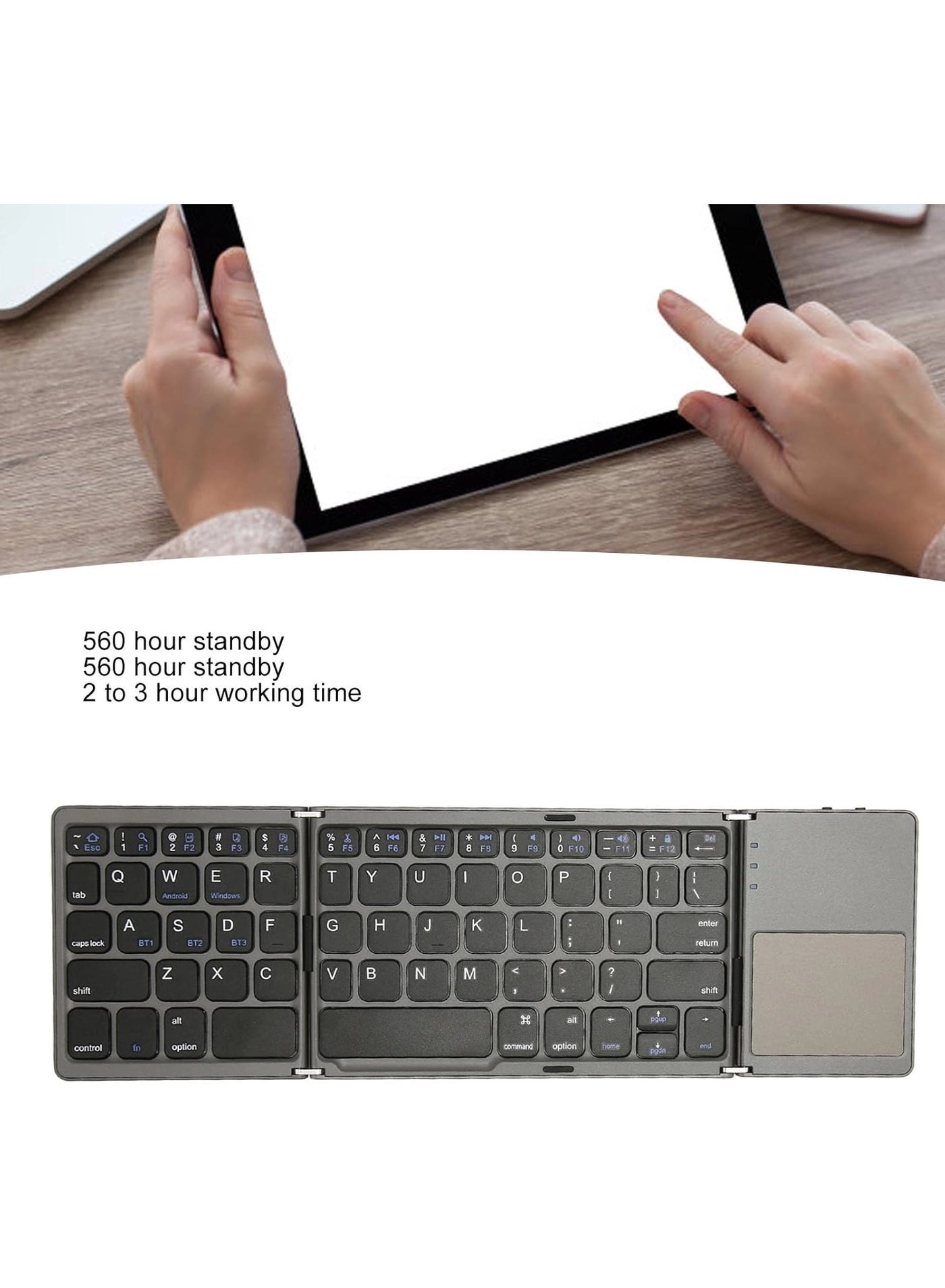 Mini Keyboard with Touchpad - Bluetooth