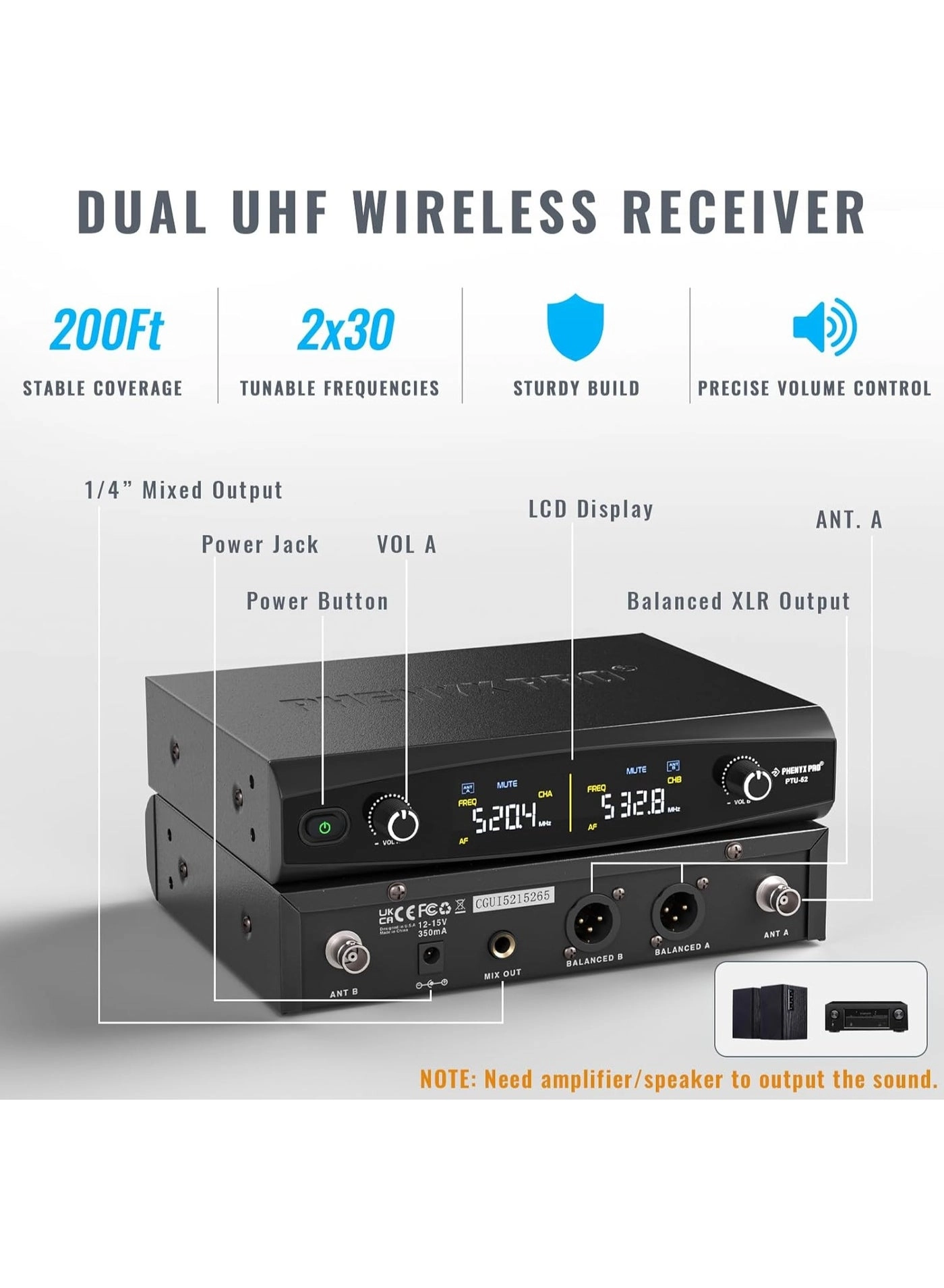 PTU-52-IHIV - Two handheld UHF