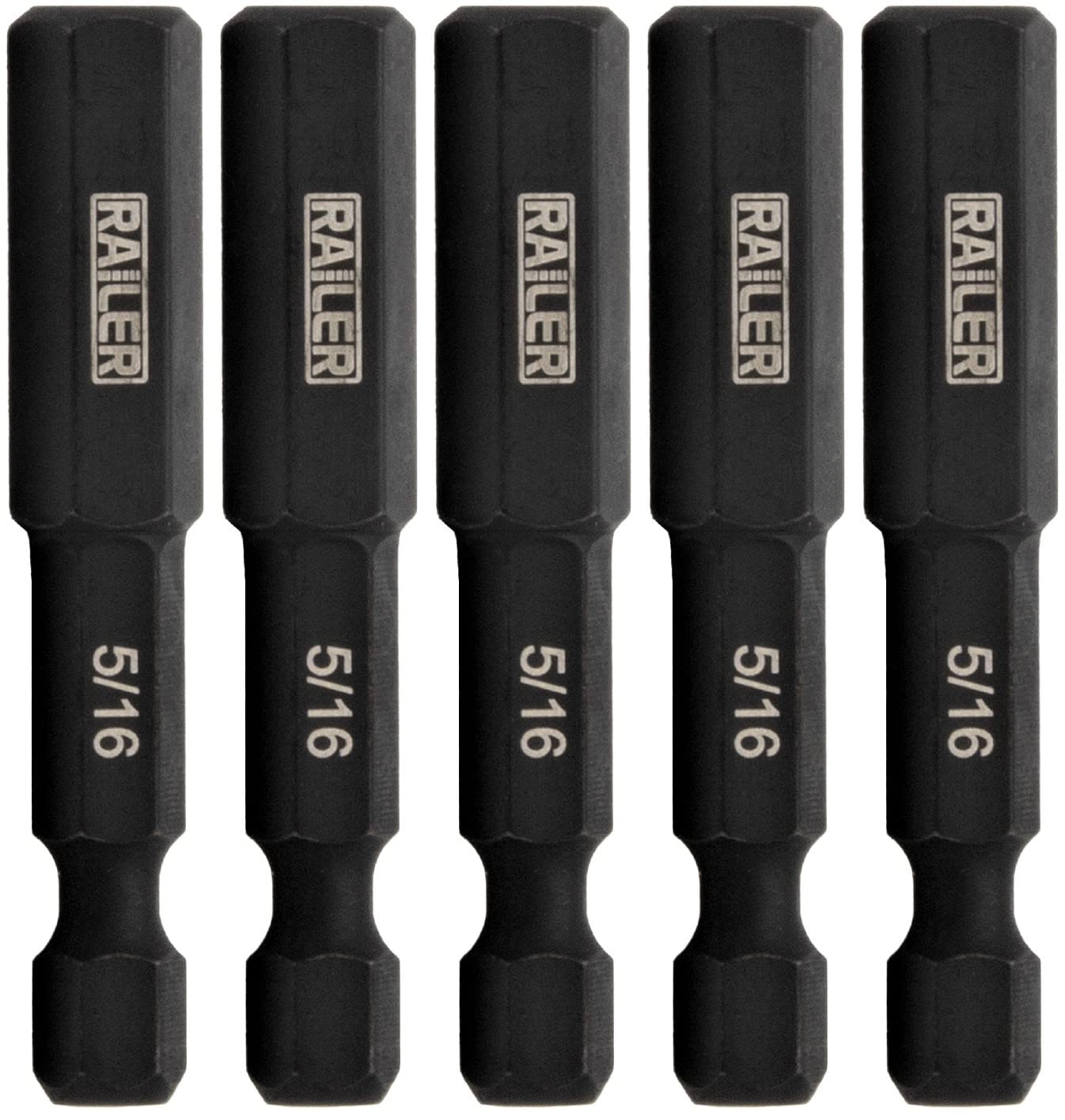 Railer 516 Hex Drive Bit - Impact Grade S2 Steel QuickRelease 5pc