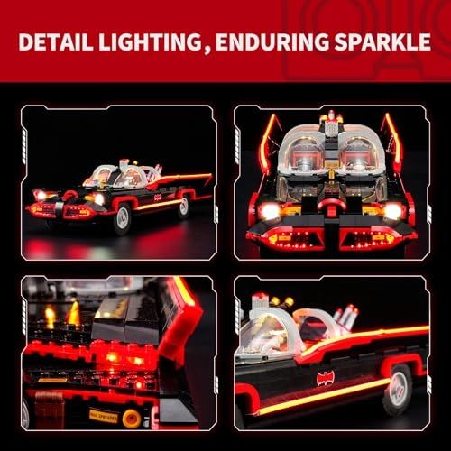 Light Kit for LEGO The Classic TV Series Batmobile 76328 - 2.0 Innovative LED Lighting