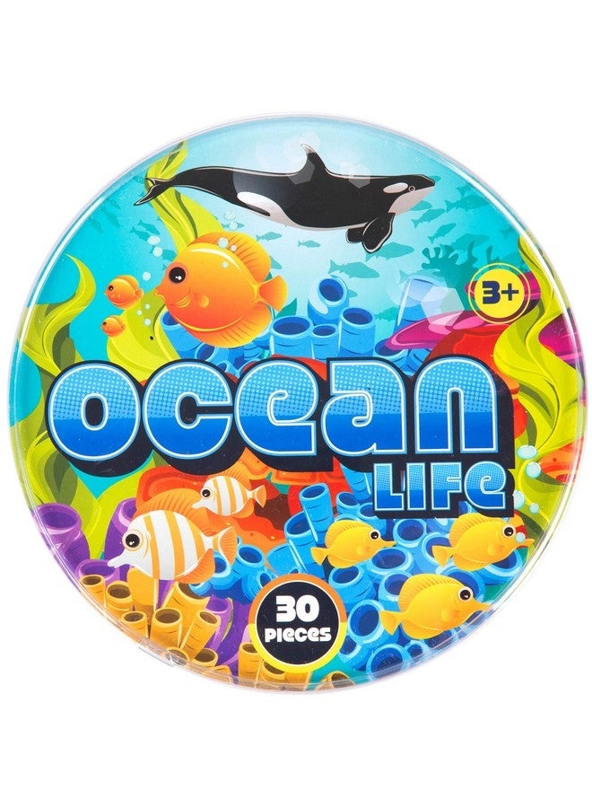 Ocean Life Sea & Animal Toy Action Figure - 30pc Bucket Set