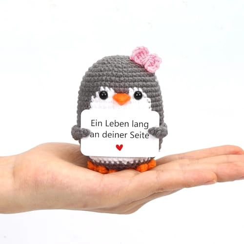 Penguin Positive Penguin 15 cm Knitted - Pocket Hug