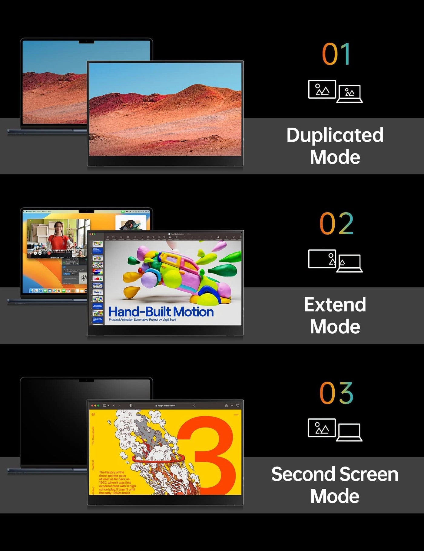 Portable-Monitor-for-Lapto - 1080P FHD 15.6''