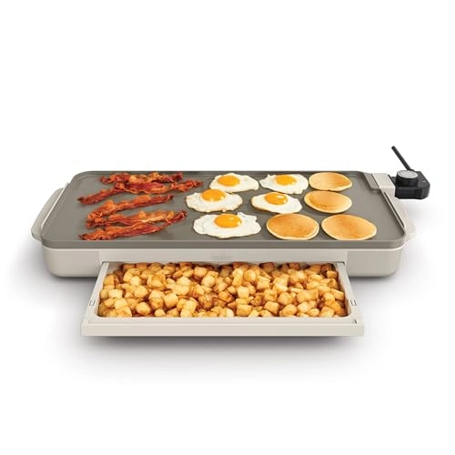 Fold & Store Dual Temp Griddle - 2 Zones 10" x 20"