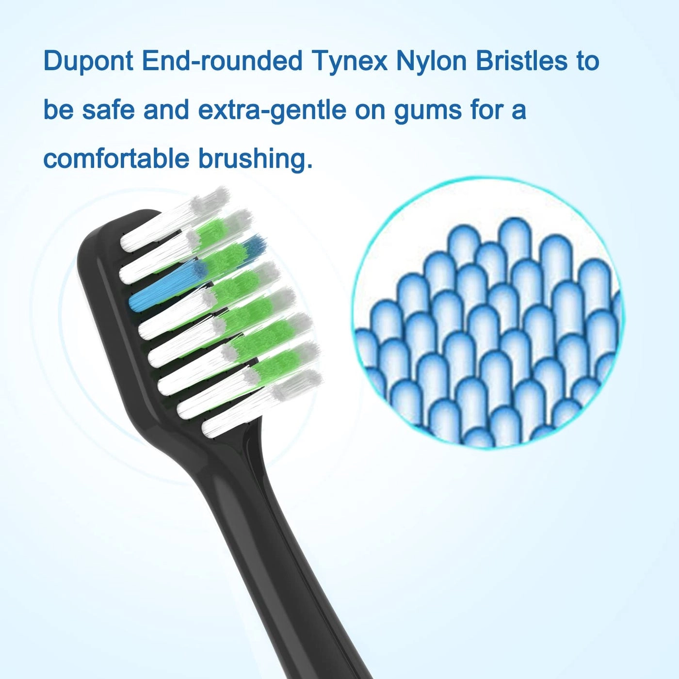 Replacement Toothbrush Heads - Fits for Waterpik Complete Care 90 CC01 Care 50 WP862 8pc Mediumsoft