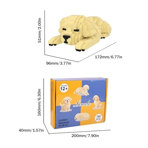 DIY Micro Dog Building Blocks - Golden Retriever 2 780 pcs