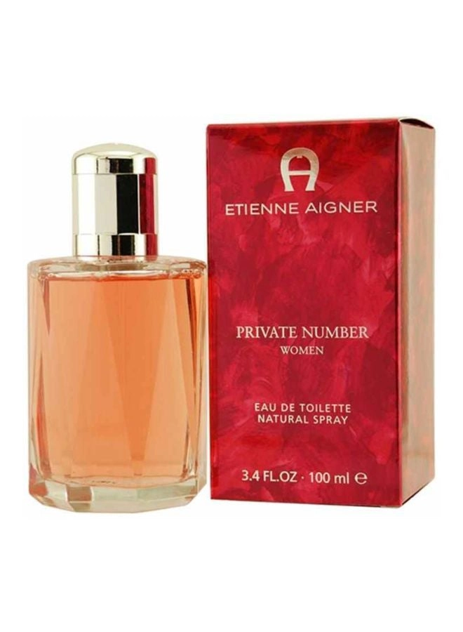 Private Number Eau de Toilette 100 ml