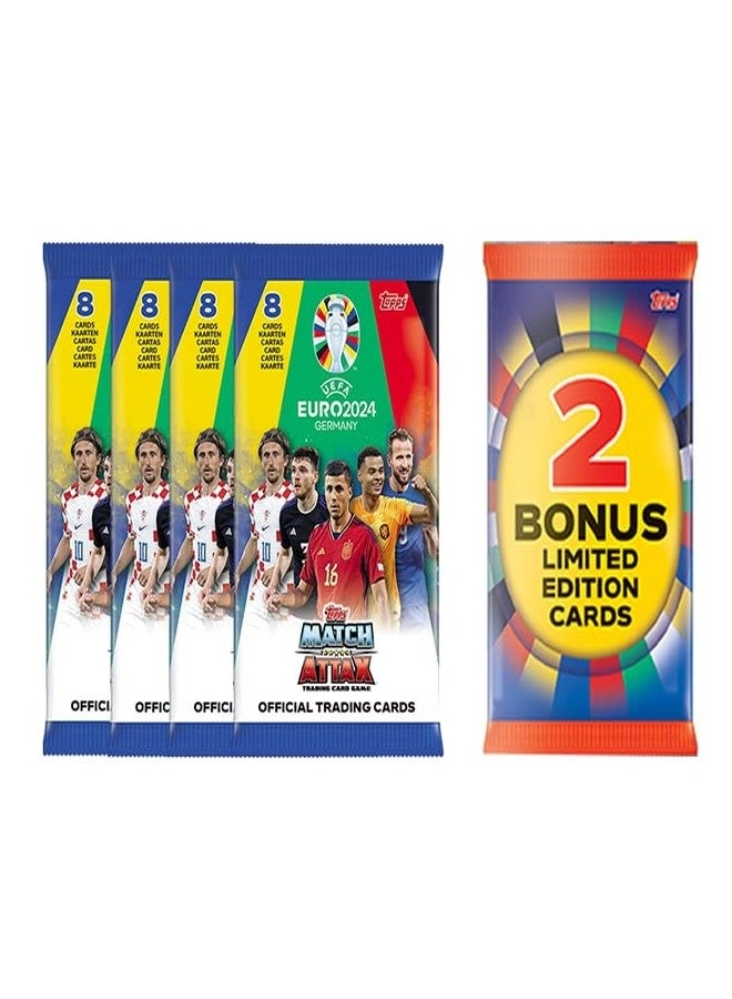Euro 2024 Match Attax - 32pcs + 2pcs Limited Edition