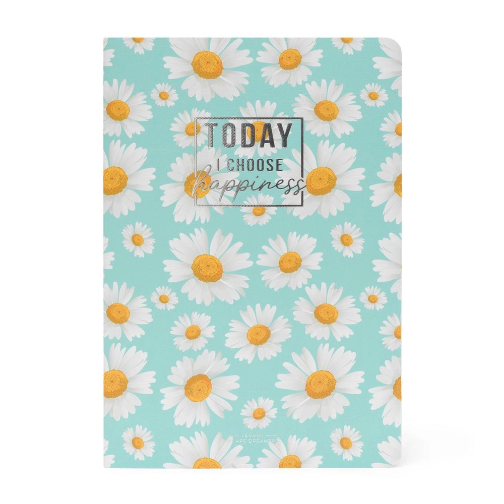 Legami Daisy Notebook A5 Softcover - Blank 80 Pages