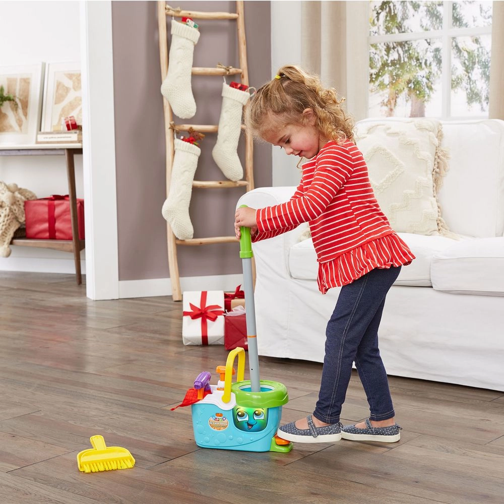 Clean Sweep Mop & Basket - Suitable for 3 years & above