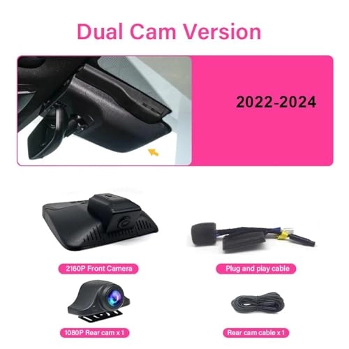 Dash Cam - 2160P for Toyota BZ4X 2022-2024