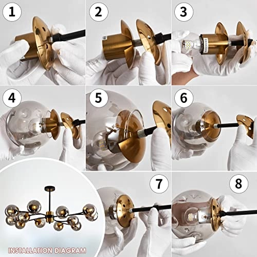 Sputnik Chandelier - Dimmable