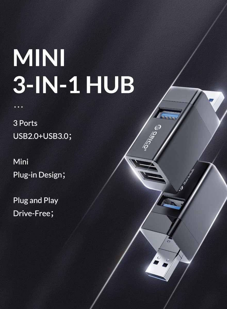USB3.0 expander - 3-in-1 3 Ports 5Gbps