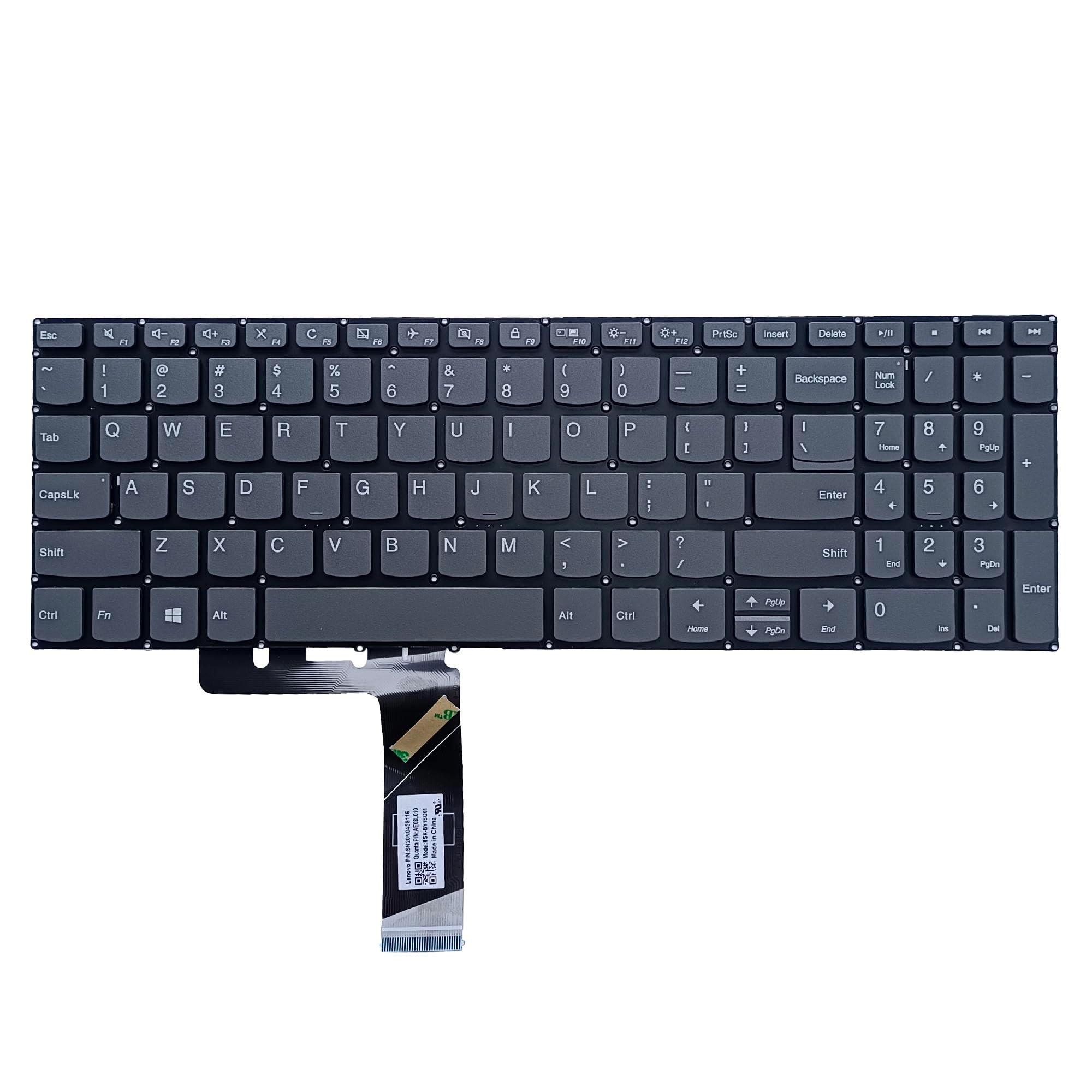 FOCUS COMPUTERS AND ELECTRONICS LIMITED Replacement Laptop Keyboard - US English Without Backlit Grey