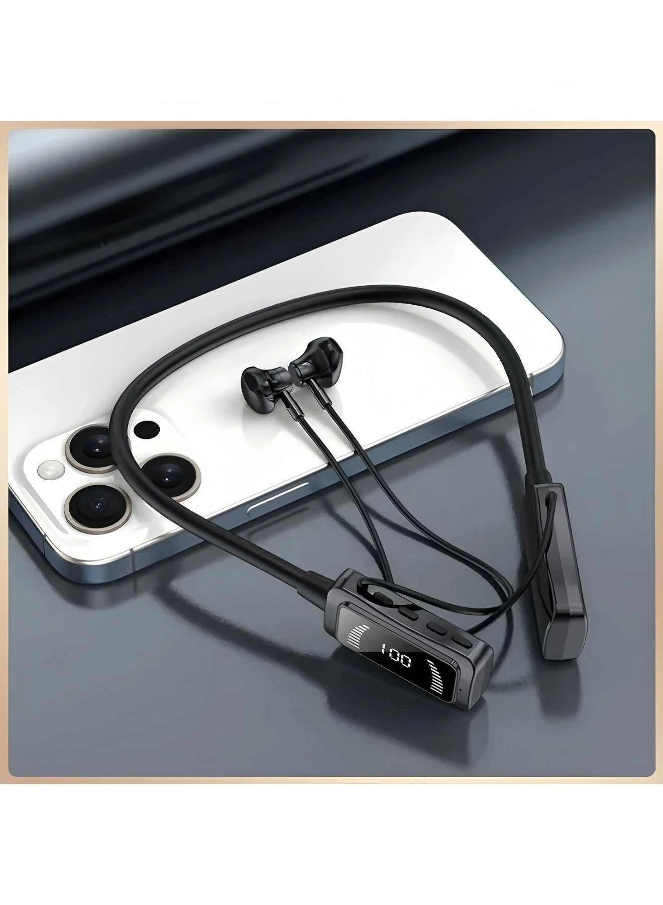 Neckband Bluetooth Earphones Wireless Headphone