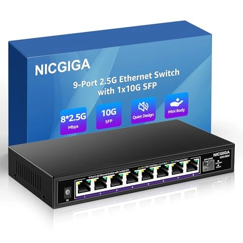 9 Port | 8x 2.5G Vlan + 1x 10G SFP+ 8-Ports