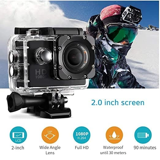 Full HD Action Video Camera 1K30