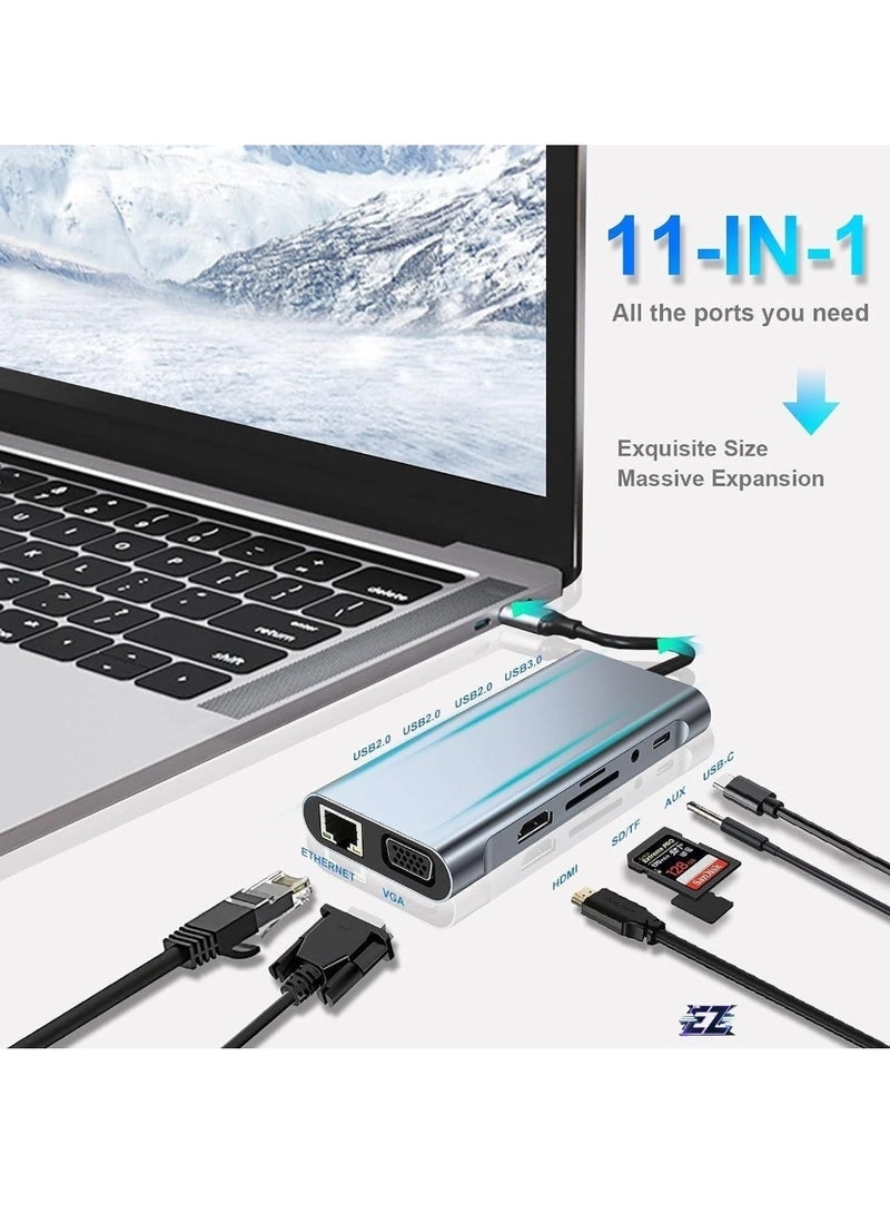 11-in-1 USB C Hub - USB C MacBook Pro MacBook Air