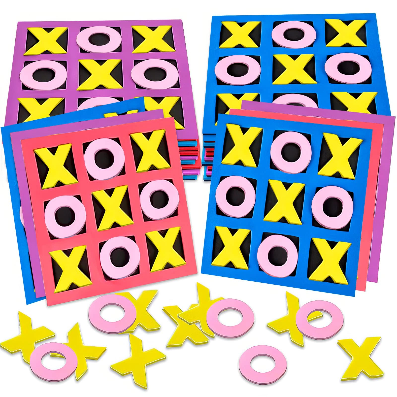 Gamie Tic Tac Toe - Foam Set of 24