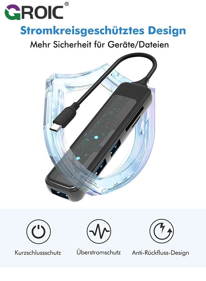 USB Hub - 4-Port 1xUSB3.0 3xUSB2.0