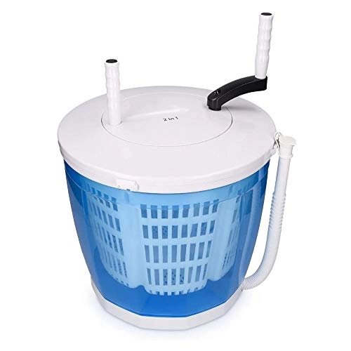 2-in-1 Mini Washing Machine - 2 kg Portable Hand-Cranked Spin Dryer