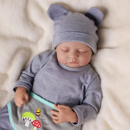 Reborn Baby Doll - 17Inch Cloth Body African American