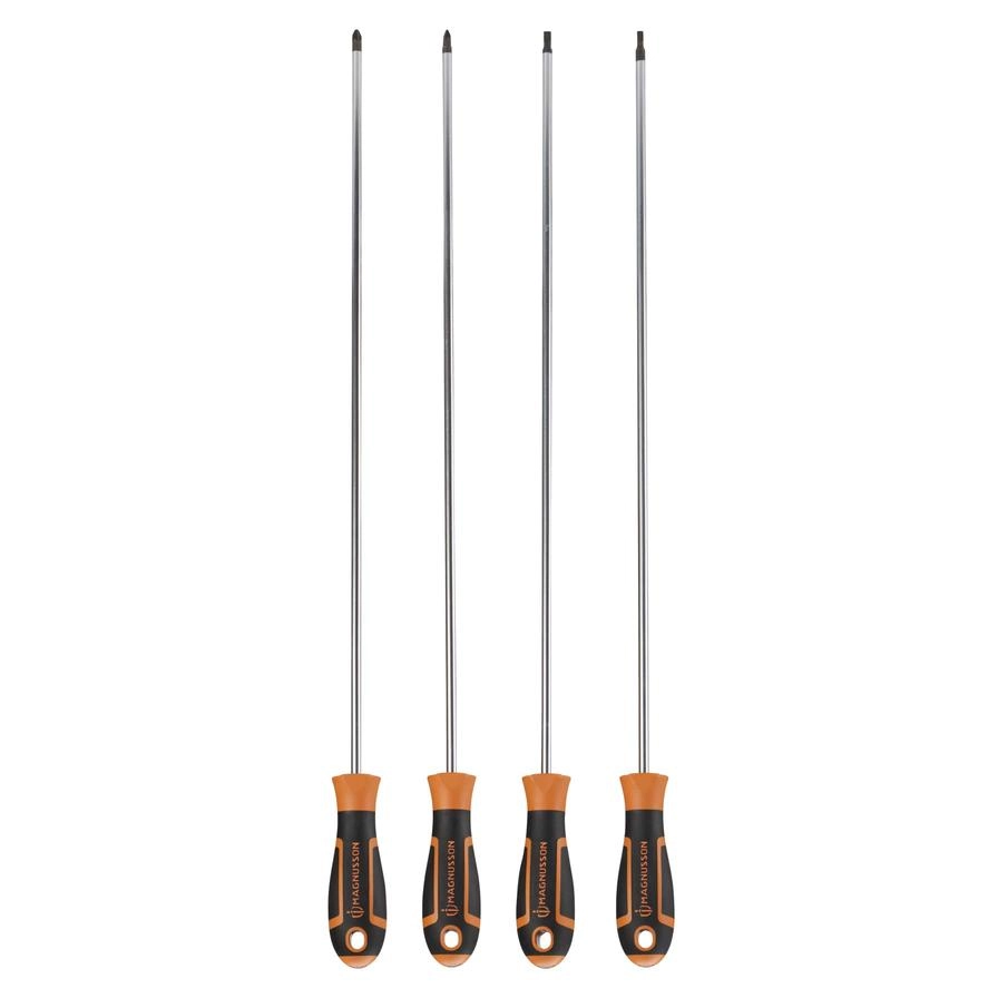 MAGNUSSON SCS18 Slotted and Pozidriv Screwdriver Set (4 Pcs)