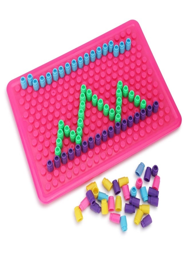 Little B Colorful Creative Peg Board Mosaic Toy