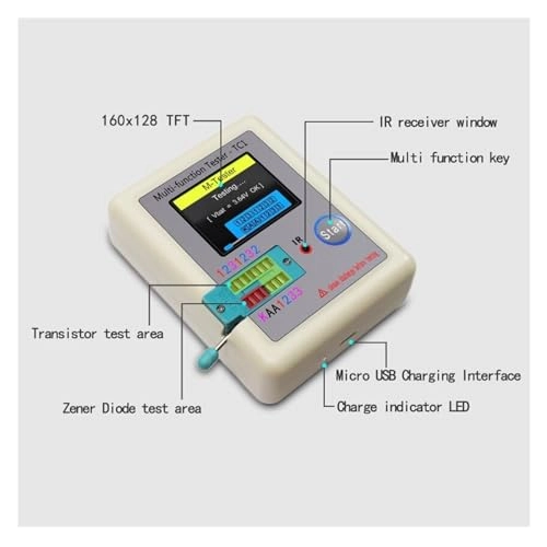 LCR-TC1 - 1.8" TFT LCD Multimeter Transistor Tester