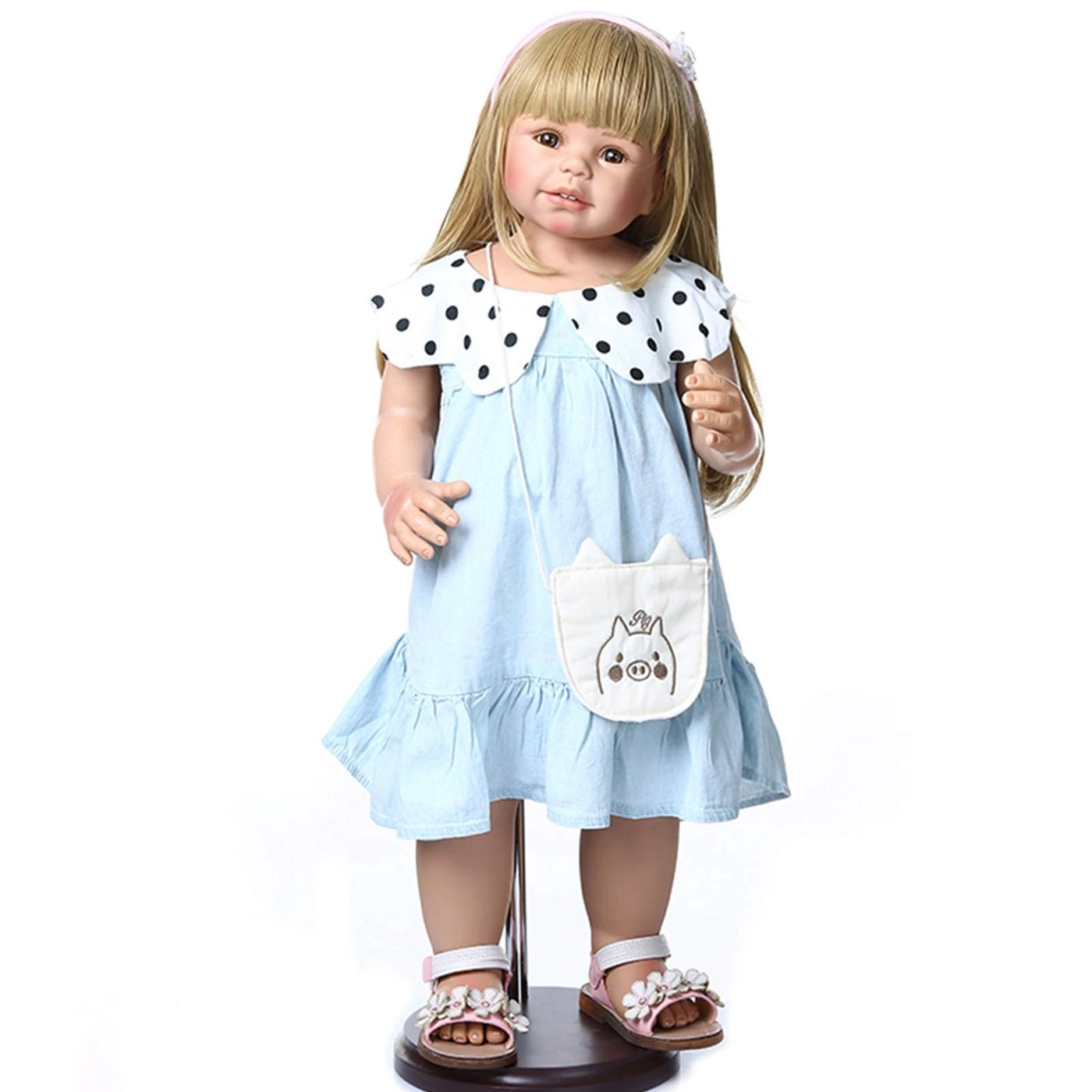 Reborn Toddler Doll - 70cm hard vinyl Blond