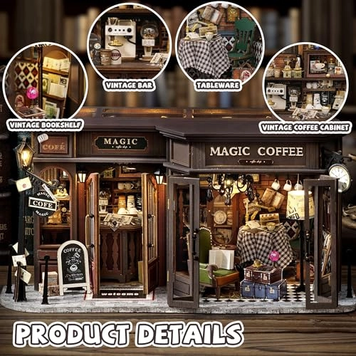 DIY Miniature House Kit - Vintage Coffee Shop