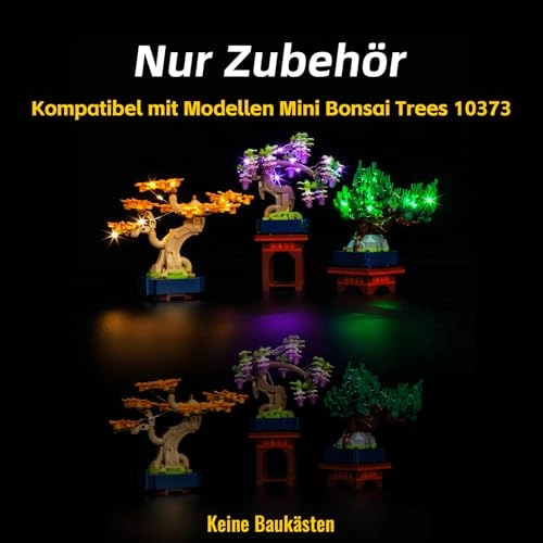 Light Kit Compatible with Lego 10373 Mini Bonsai Trees - USB cable and battery compartment