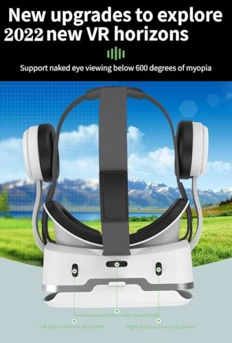 3D Virtual Reality Headset - 4.7-7.2 Android/iOS Black