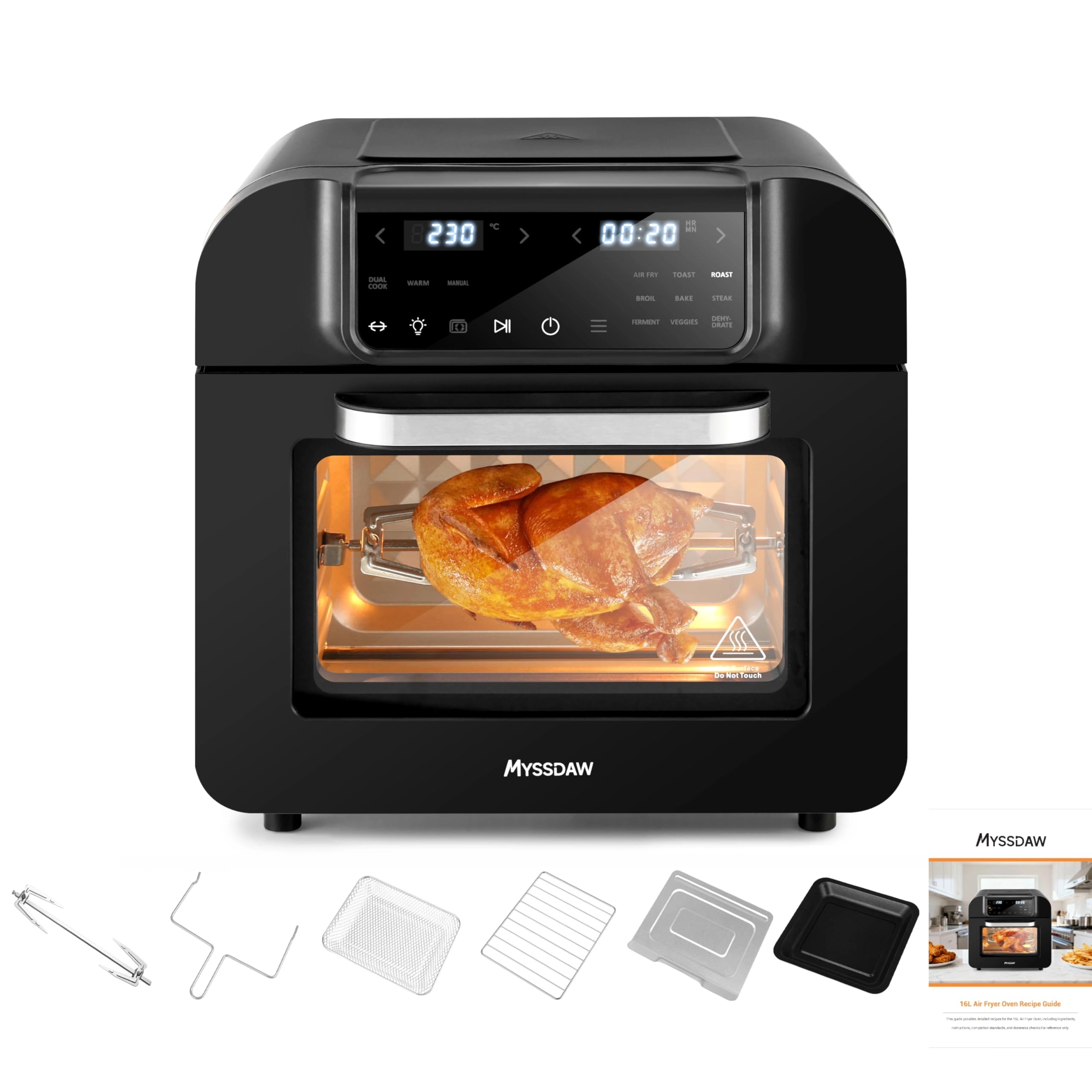 Hangzhou Mida Dianqi Keji Youxian Gongsi Air Fryer Oven Myssdawairfry16+recipe