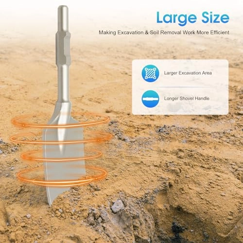 Shovel Bit - Hex Shank 17.3 x 5.3in