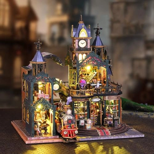 Miniature Dollhouse Kit - Mechanical Aesthetic Design 27.48 x 22.48 x 29.18 cm