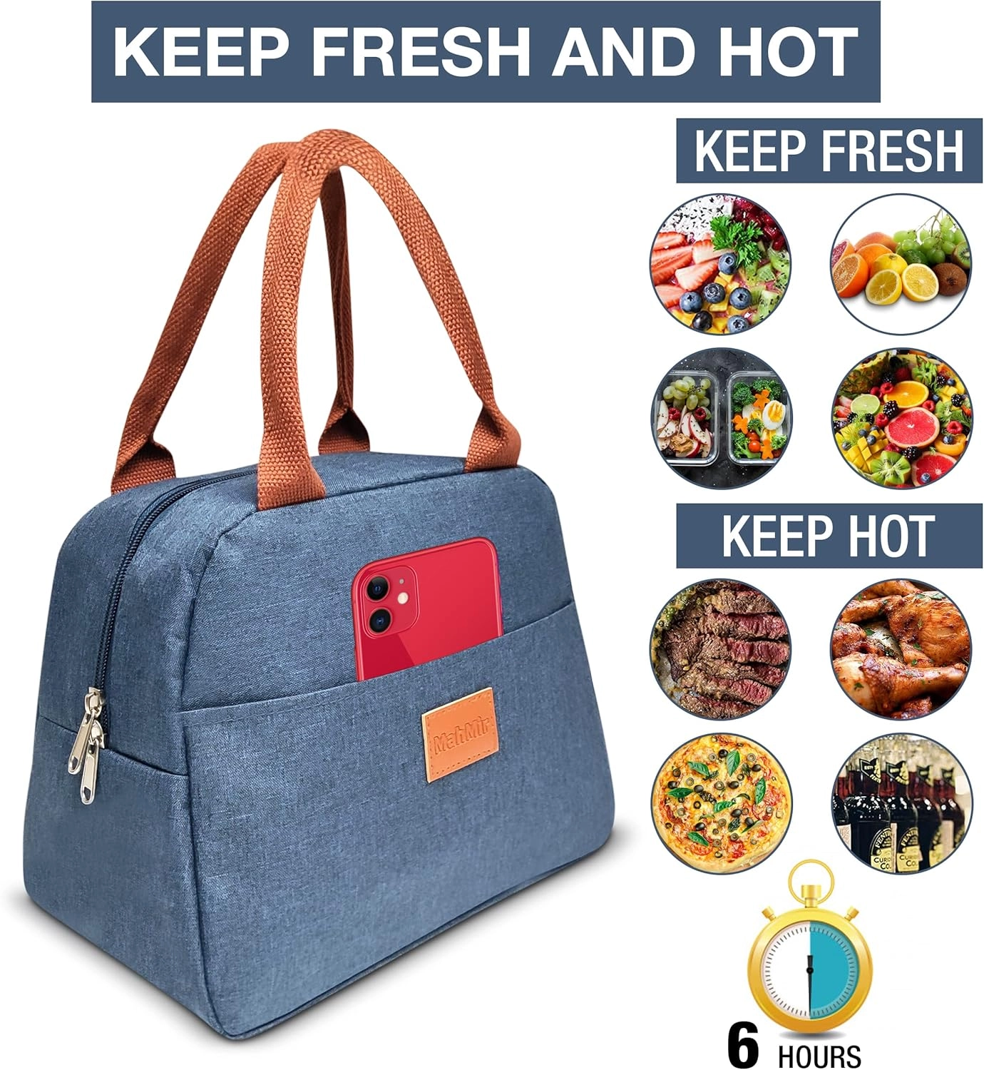 Insulated Lunch Bag - Leakproof Thermal