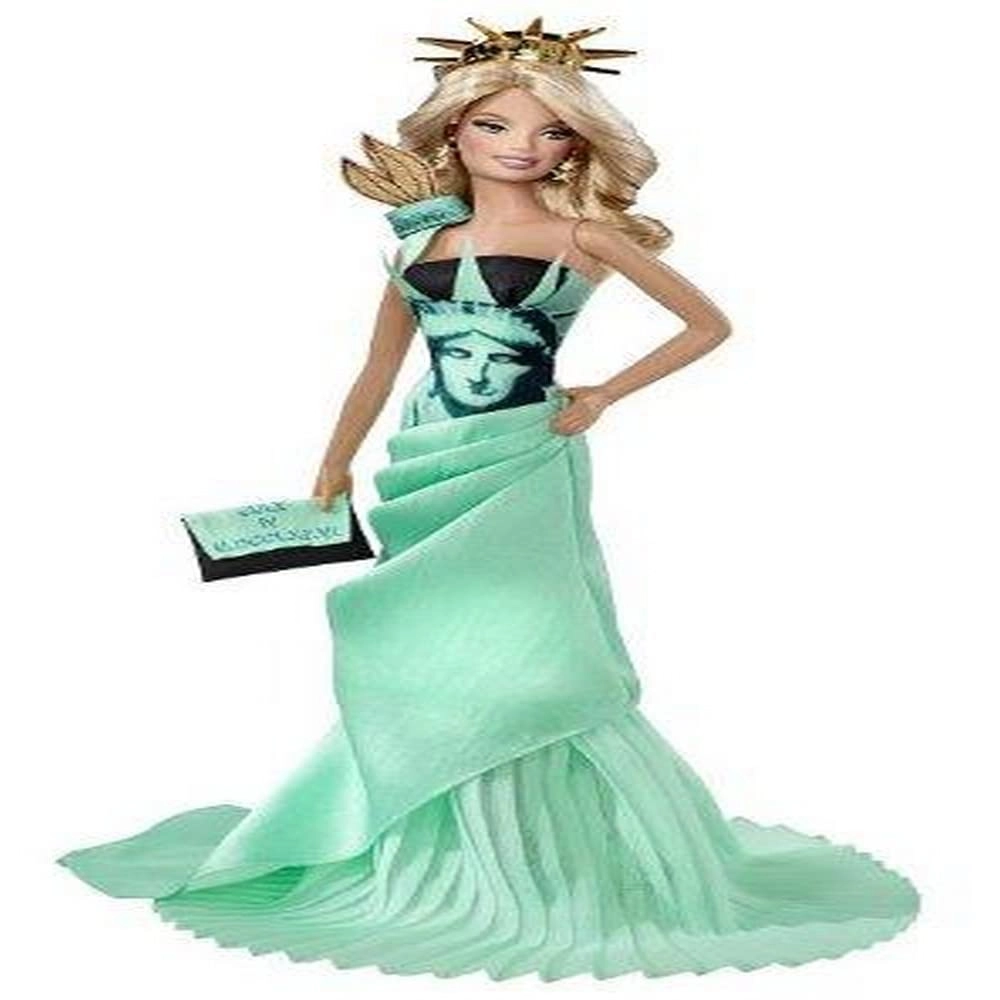 Barbie Dolls of the World Landmark Collection - Statue of Liberty Pink Label Ages 6+