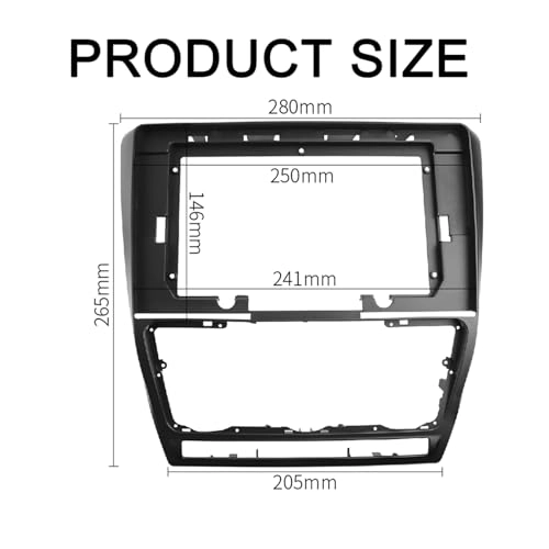 Car Radio Fascia - for OCTAVIA 2004-2014 (10.1 INCH)