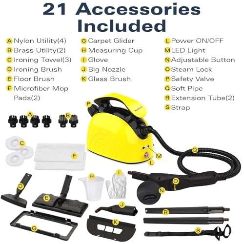 Portable Steam Cleaner - 1.1 Liters