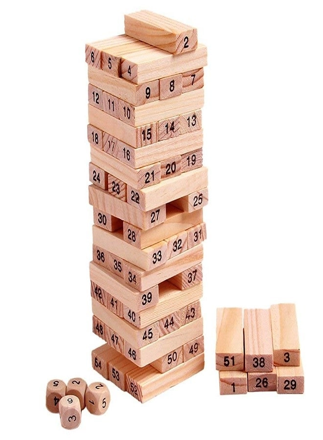ACUDY Wooden Building Blocks Puzzle Game - 54 pcs